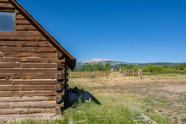 1150 Capitol Creek Rd, Snowmass, CO 81654 - view of yard featuring a mountain view and a view of rural / pastoral area