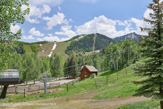 611 Oregon Trl, Aspen, CO 81611 - mountain view featuring rural landscape