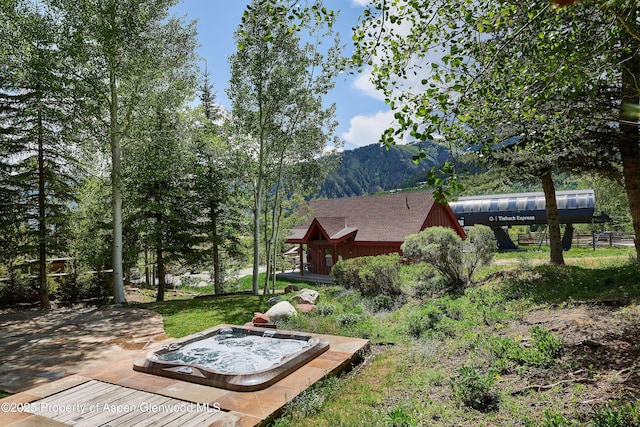611 Oregon Trl, Aspen, CO 81611 - view of yard with a mountain view