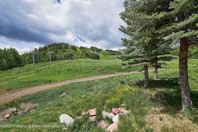 611 Oregon Trl, Aspen, CO 81611 - view of yard featuring a view of rural / pastoral area
