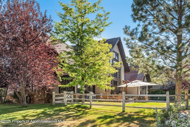 11 Pinon Ln, Carbondale, CO 81623 - view of fenced front yard