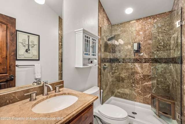 11 Pinon Ln, Carbondale, CO 81623 - bathroom featuring a shower stall and vanity