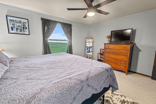3598 County Road 35, Craig, CO 81625 - carpeted bedroom featuring baseboards and a ceiling fan