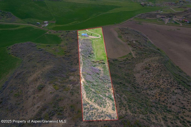 3598 County Road 35, Craig, CO 81625 - aerial view of property and surrounding area with property boundaries highlighted
