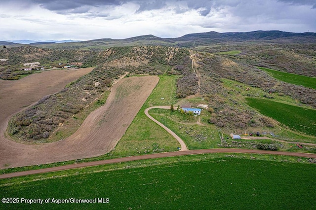 3598 County Road 35, Craig, CO 81625 - aerial overview of property's location featuring a mountain backdrop