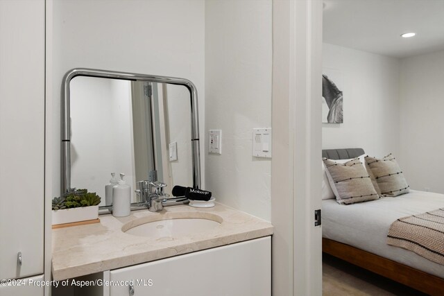 bathroom with vanity