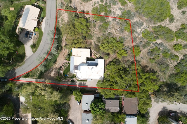 48 Creekside Ct, Glenwood Springs, CO 81601 - aerial view of property's location with property boundaries highlighted