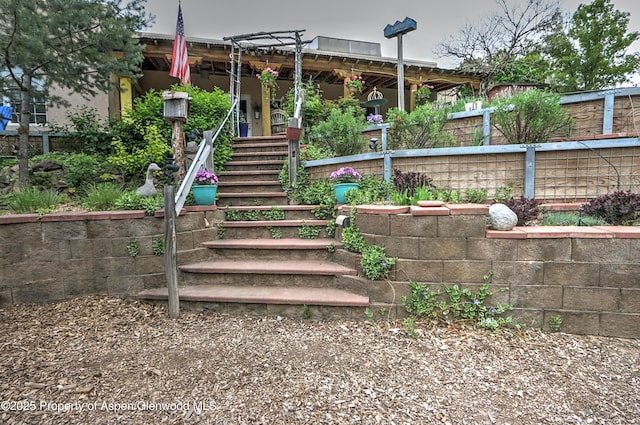 48 Creekside Ct, Glenwood Springs, CO 81601 - exterior space featuring stairs and fence