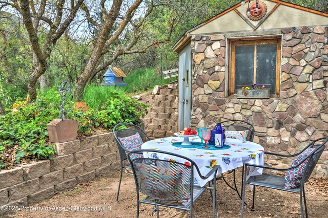 48 Creekside Ct, Glenwood Springs, CO 81601 - view of patio / terrace with outdoor dining area