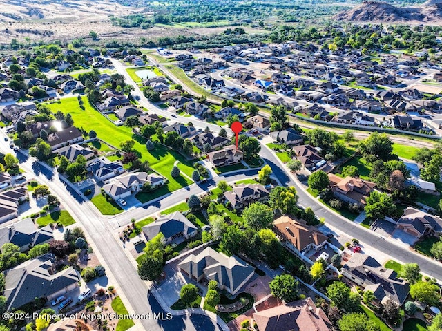 birds eye view of property featuring a residential view