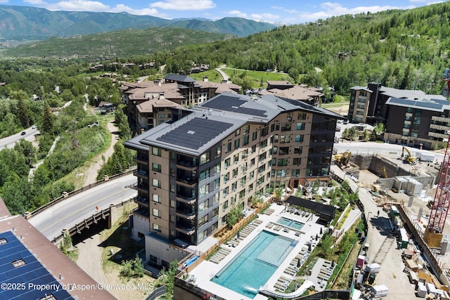 119 Wood Rd Unit 604, Snowmass Village, CO 81615 - drone / aerial view of a mountainous background