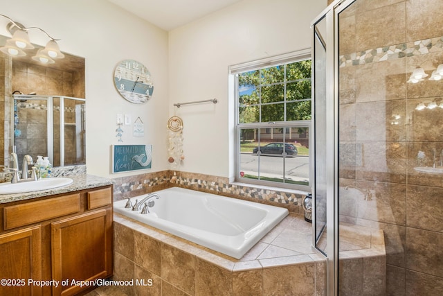 1783 Anvil View Ave, Rifle, CO 81650 - full bath with vanity, a garden tub, and a stall shower