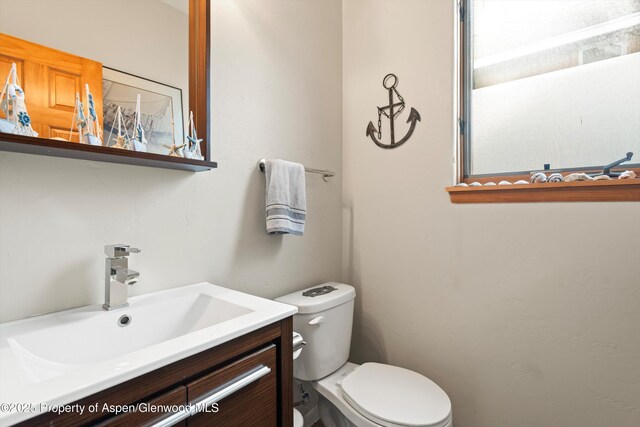 287 Southside Dr, Basalt, CO 81621 - half bathroom featuring toilet and vanity
