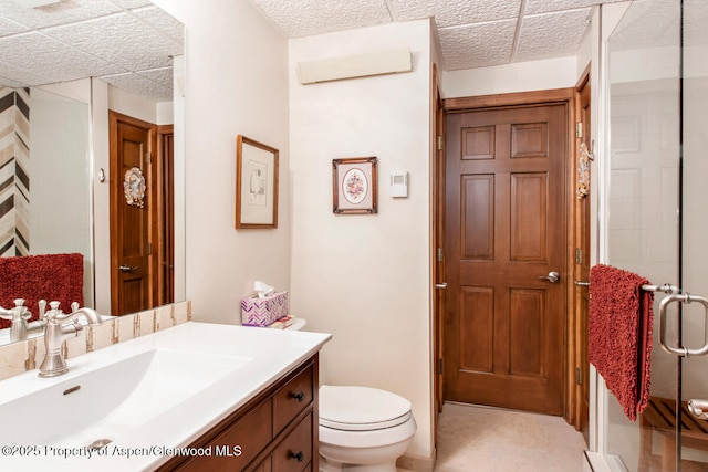 368 Meadow Ln, Glenwood Springs, CO 81601 - bathroom featuring a stall shower, toilet, and vanity