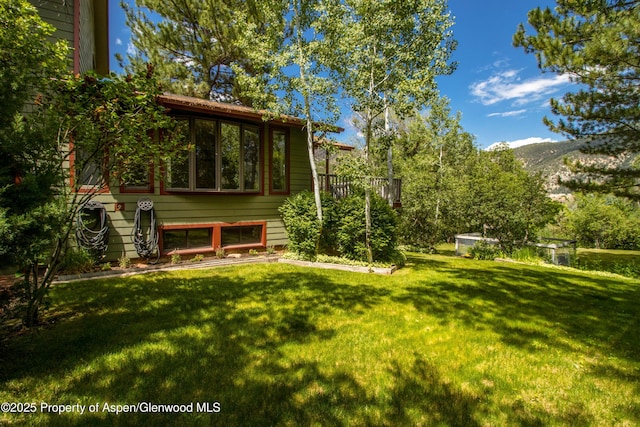 912 Red Mountain Dr, Glenwood Springs, CO 81601 - view of green lawn featuring a mountain view