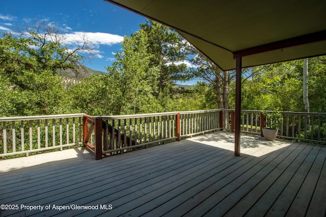 912 Red Mountain Dr, Glenwood Springs, CO 81601 - view of wooden deck