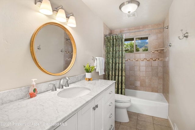 912 Red Mountain Dr, Glenwood Springs, CO 81601 - bathroom with vanity, tile patterned floors, and shower / tub combo
