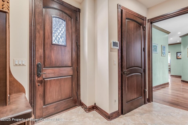 81 River Park Ln, Carbondale, CO 81623 - foyer entrance featuring baseboards and recessed lighting