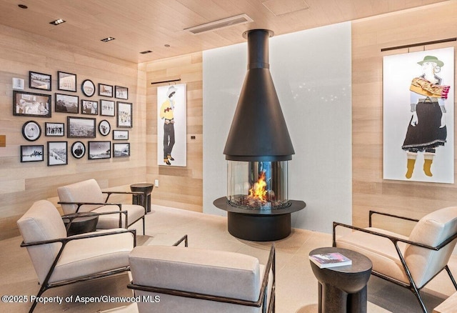 130 Wood Rd Unit 264, Snowmass Village, CO 81615 - sitting room with wood ceiling