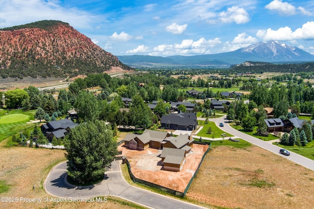 52 Elk Track Ln, Carbondale, CO 81623 - aerial view of residential area with a mountain backdrop