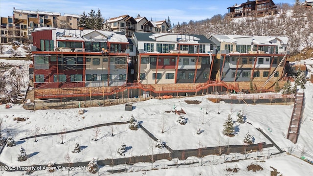 1855 Burgess Creek Rd Unit # 3 & 4, Steamboat, CO 80487 - view of snow covered back of property