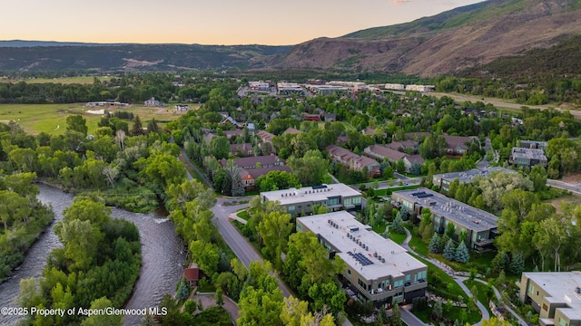 102 Evans Rd Unit 104, Basalt, CO 81621 - aerial view of property and surrounding area featuring a mountainous background