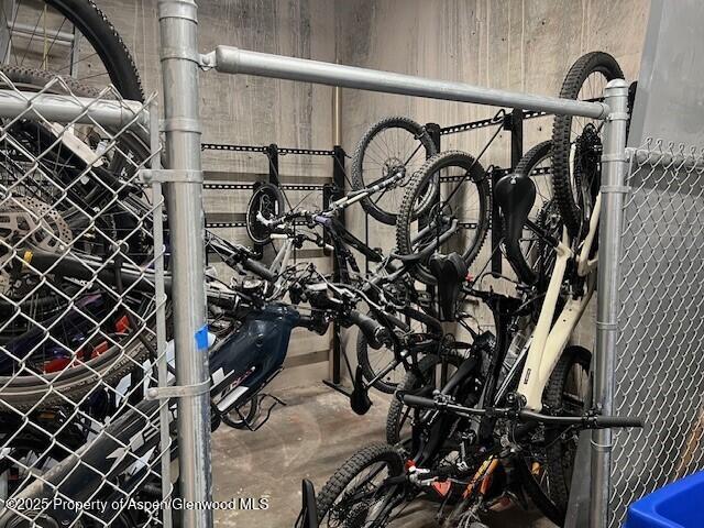 garage with bike storage