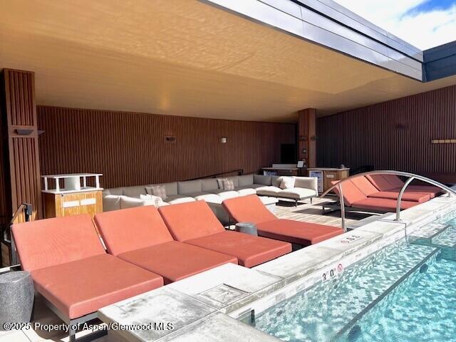 view of patio / terrace with an outdoor hangout area