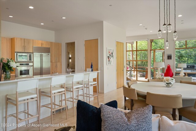 250 Mountain Laurel Dr Unit B, Aspen, CO 81611 - dining area with recessed lighting