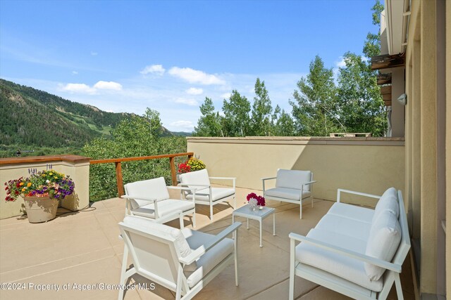 250 Mountain Laurel Dr Unit B, Aspen, CO 81611 - view of patio / terrace with an outdoor hangout area