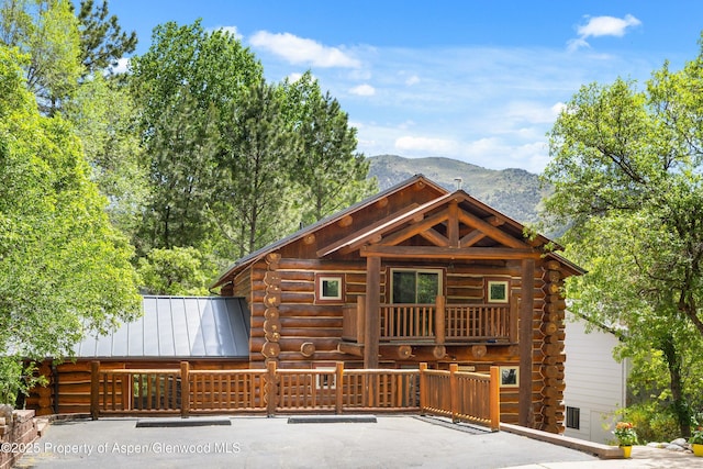 1116 Walz Ave, Glenwood Springs, CO 81601 - log home featuring log exterior and a mountain view