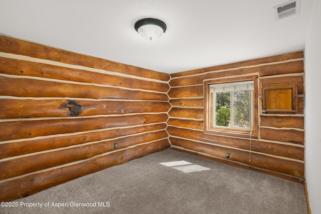 1116 Walz Ave, Glenwood Springs, CO 81601 - unfurnished room with rustic walls and carpet