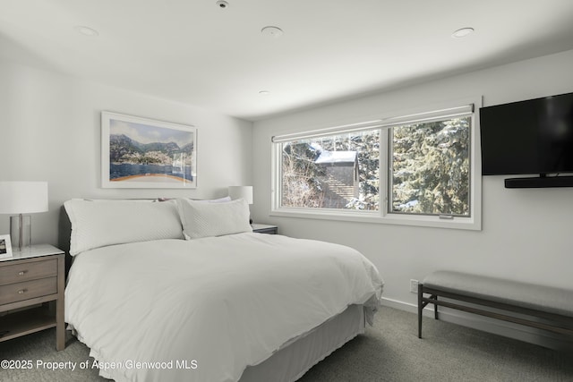 bedroom featuring carpet floors