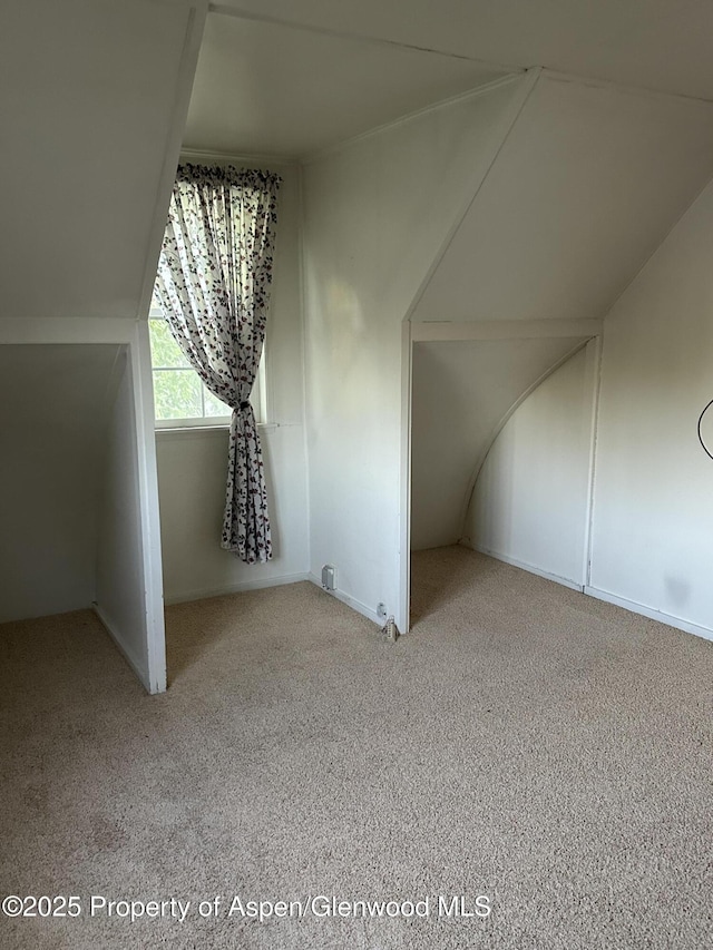 890 Breeze St, Craig, CO 81625 - additional living space with carpet floors and lofted ceiling