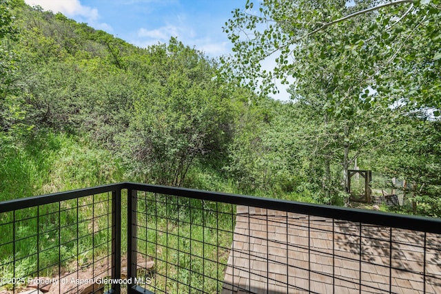477 Aspen Oak Dr, Aspen, CO 81611 - balcony with a forest view