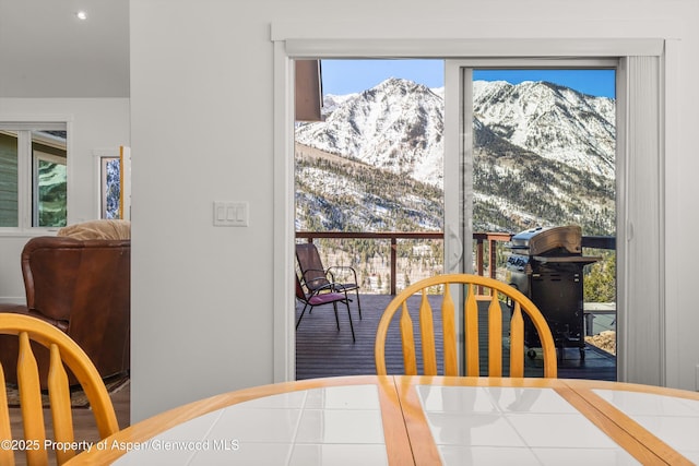 787 Serpentine Trl, Marble, CO 81623 - dining room with a mountain view