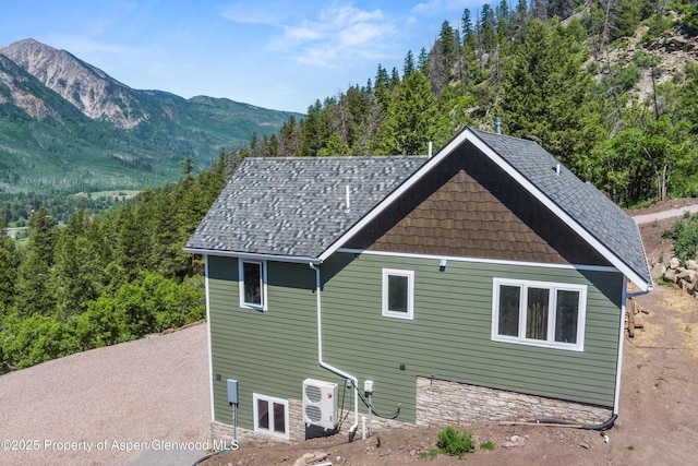 787 Serpentine Trl, Marble, CO 81623 - view of side of home with a cooling unit and a mountain view