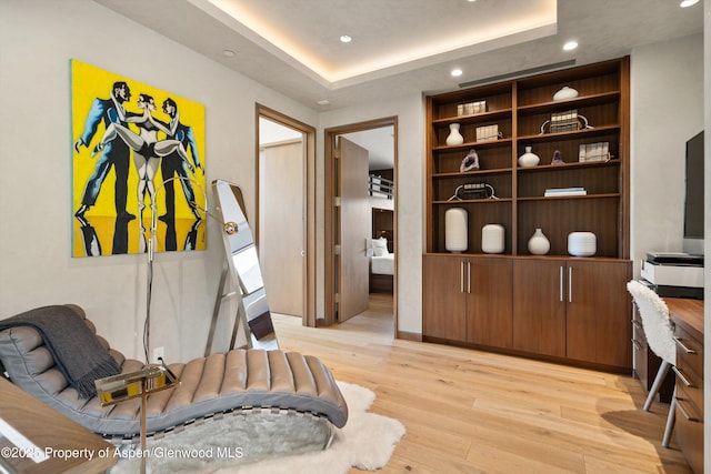 425 Aspen Valley Ranch Rd, Woody Creek, CO 81656 - office area featuring light wood-style floors and recessed lighting