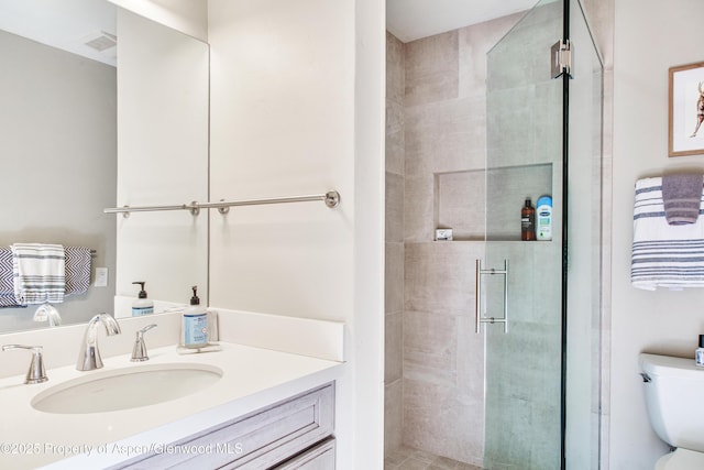 52 Harleston Grn Unit 38, Snowmass Village, CO 81615 - bathroom featuring a shower stall and vanity