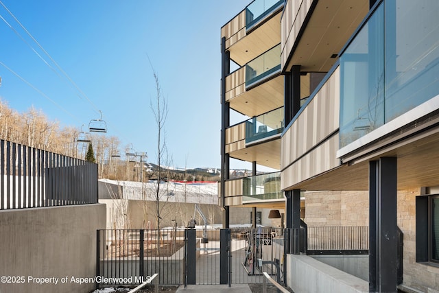 view of patio with fence