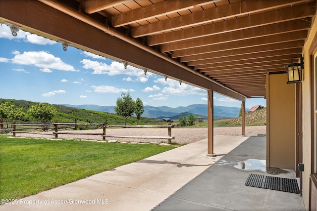 248 Basalt Mountain Dr, Carbondale, CO 81623 - view of patio / terrace with a mountain view
