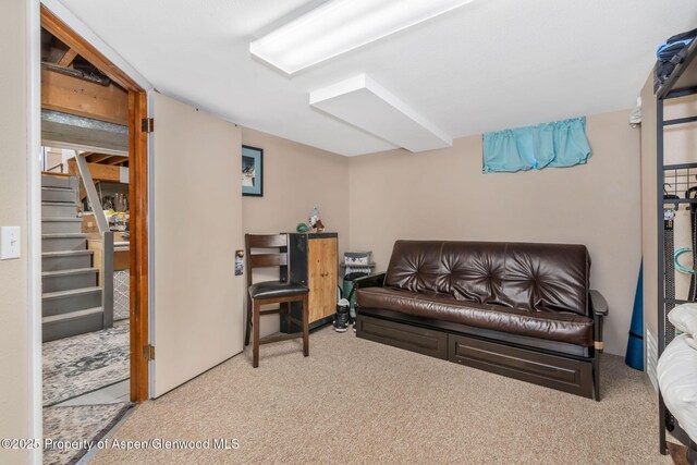 668 Taylor St, Craig, CO 81625 - living room with stairs and carpet floors