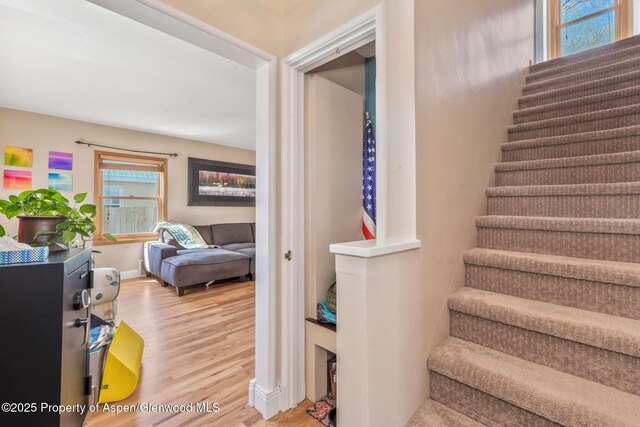 668 Taylor St, Craig, CO 81625 - staircase with wood finished floors