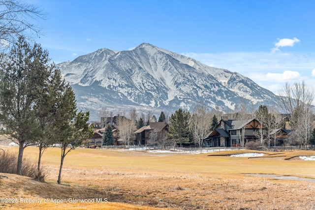 view of mountain feature