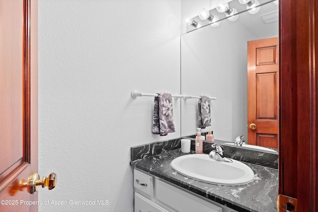 309 Deer Run, Carbondale, CO 81623 - bathroom with vanity and a textured wall