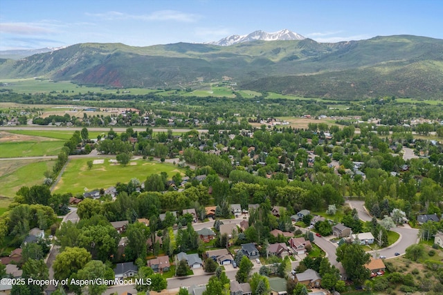 309 Deer Run, Carbondale, CO 81623 - aerial view of property and surrounding area featuring a mountainous background