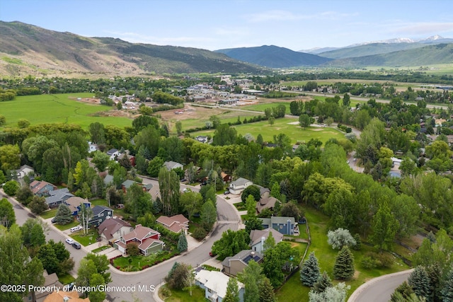309 Deer Run, Carbondale, CO 81623 - aerial view of residential area featuring mountains