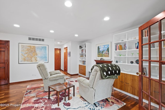 309 Deer Run, Carbondale, CO 81623 - living area featuring wood finished floors and recessed lighting