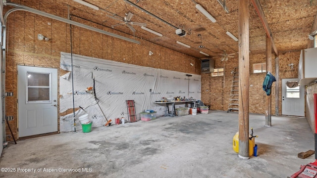 83 Native Springs Dr, Rifle, CO 81650 - garage featuring a workshop area and a ceiling fan
