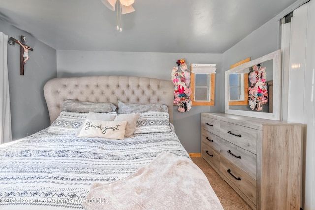 1618 Barclay St, Craig, CO 81625 - bedroom featuring light carpet and ceiling fan